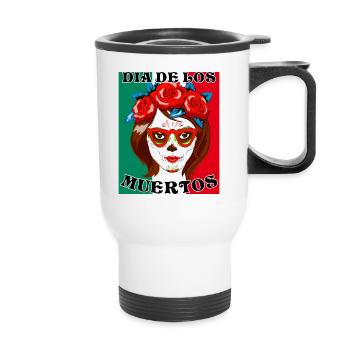 DIA DE LOS MUERTOS - Thermobecher mit Tragegriff - Weiß - Vorne