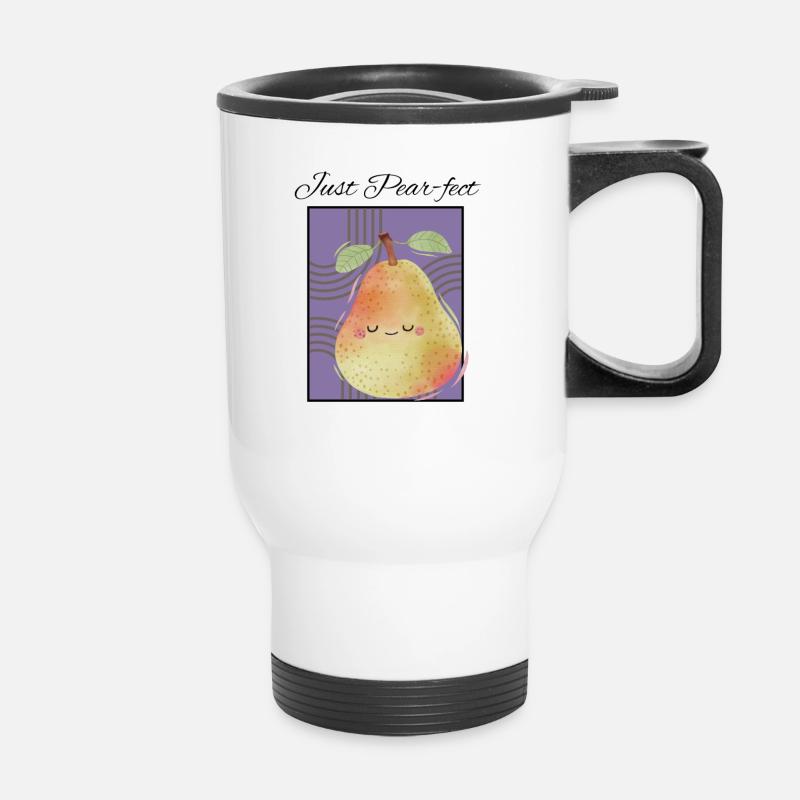 Juste Pear-fect - Tasse isotherme avec poignée - blanc