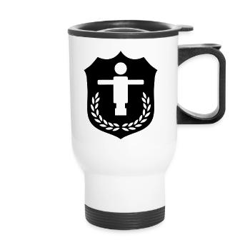 Kicker Coat of Arms - Thermal mug with handle - white - Front