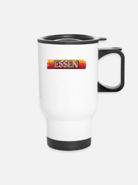 Essenerin Essener Essen - Thermobecher mit Tragegriff - Weiß