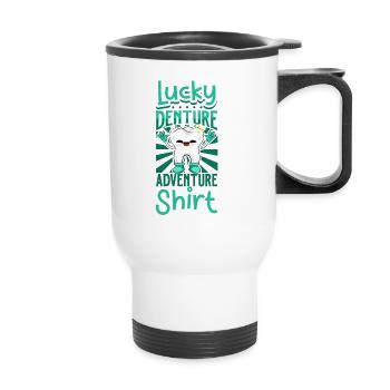 Aventures dentaires - Dentiste - Tasse isotherme avec poignée - blanc - Devant