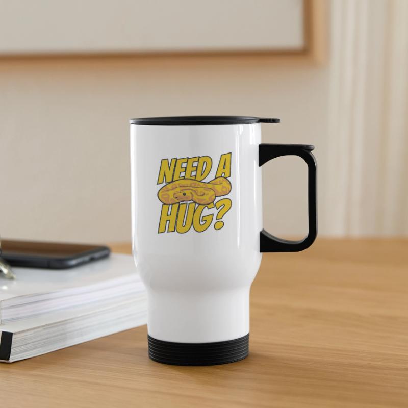 Need A Hug Python Snake Python Breeder Banana Thermal mug with handle
