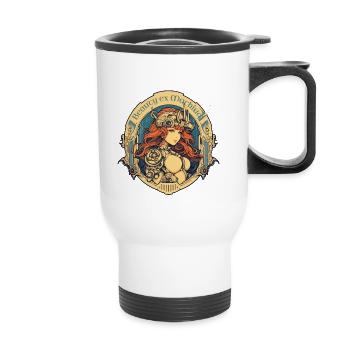 Beauty ex Machina 3 - Thermal mug with handle - white - Front