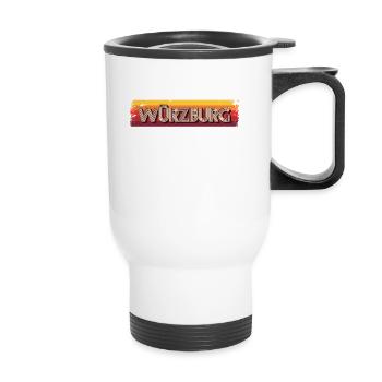 Würzburgerin Würzburger Würzburg - Thermal mug with handle - white - Front