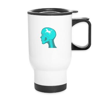 I Got that Dog in Me Xray Meme - Thermal mug with handle - white - Front