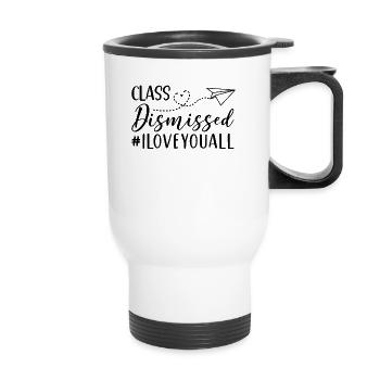 Klasse entlassen #Iloveyouall Teacher School - Thermobecher mit Tragegriff - Weiß - Vorne