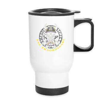 Mon père, c’est la fête des pères - Tasse isotherme avec poignée - blanc - Devant