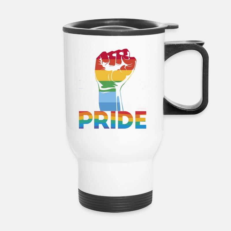 Pride - Thermal mug with handle - white