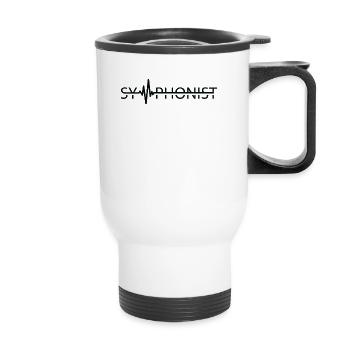 Symphoniker Heartbeat Komponist Musiker - Thermobecher mit Tragegriff - Weiß - Vorne