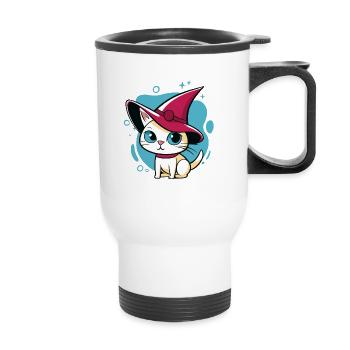 Mignon minou - Tasse isotherme avec poignée - blanc - Devant