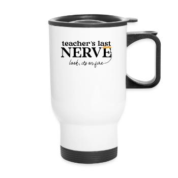 Last nerve appearance of the teacher, the fire doctrine - Thermal mug with handle - white - Front