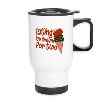 Eating Ice Cream For Two 2 - Thermal mug with handle - white - Front