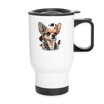 Chihuahua | Puppy Mom Funny Dog Cute Beautiful - Thermal mug with handle - white - Front