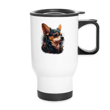 Chihuahua | Puppy Mom Funny Dog Cute Beautiful - Thermal mug with handle - white - Front