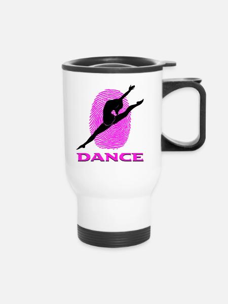 Dance - Thermobecher mit Tragegriff - Weiß