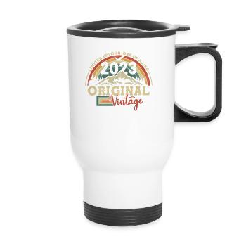 Original Vintage 2023 Birthday Gift - Thermal mug with handle - white - Front