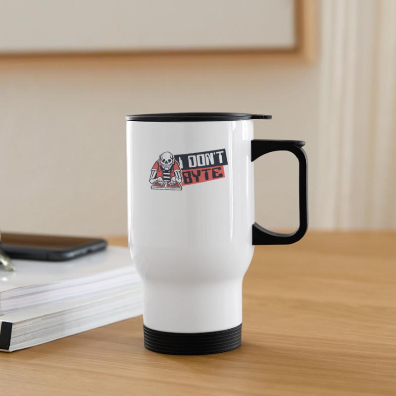 I Don't Byte Softwareingenieur Developer Coder Thermobecher mit Tragegriff