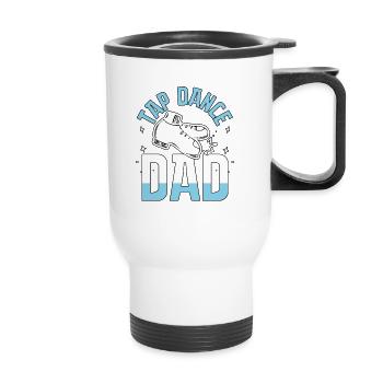 Danse à claquettes Papa danse à claquettes pour danseurs de claquettes - Tasse isotherme avec poignée - blanc - Devant
