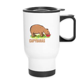 I Just Really Like Capybaras OK Capybara - Thermal mug with handle - white - Front