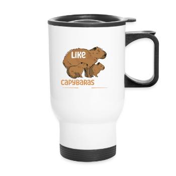 I Just Really Like Capybaras OK Capybara - Thermal mug with handle - white - Front