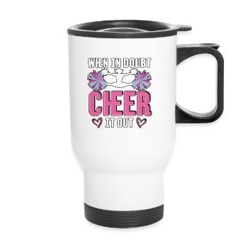 En cas de doute Cheerleading - Tasse isotherme avec poignée - blanc - Devant