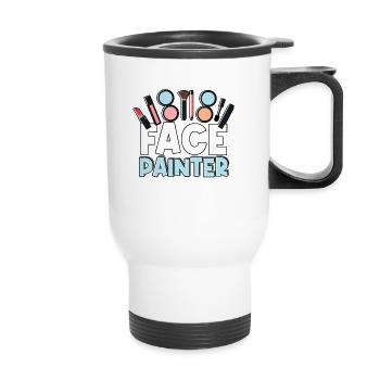 Maquilleur MUA Styliste Maquilleur - Tasse isotherme avec poignée - blanc - Devant