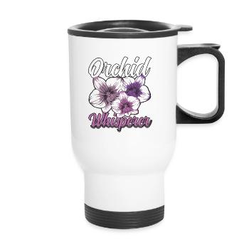 Orchid Whisperer Orchid Growers - Thermal mug with handle - white - Front