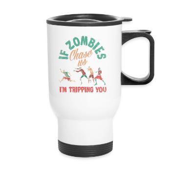 Zombie Lover Cosume for Funny Halloween - Thermobecher mit Tragegriff - Weiß - Vorne