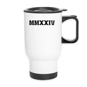 Class of 2024 MMXXIV Senior Graduation Senior 20 - Thermal mug with handle - white - Front