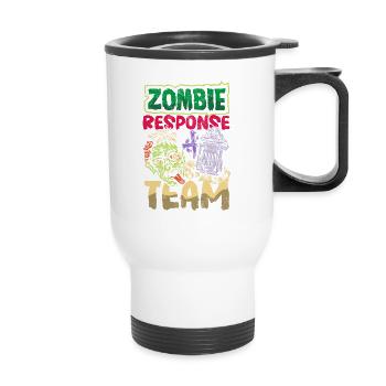 Zombie Lover Cosume for Funny Halloween - Thermal mug with handle - white - Front