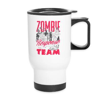 Zombie Lover Cosume for Funny Halloween - Thermobecher mit Tragegriff - Weiß - Vorne