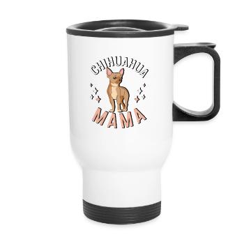 Chihuahua Mama Dog Lover Chihuahua - Tasse isotherme avec poignée - blanc - Devant