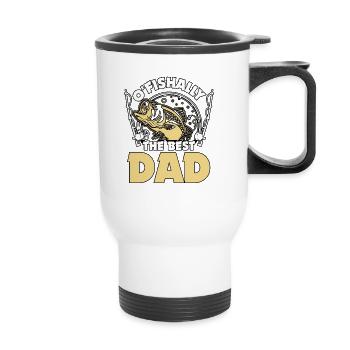 O’Fishally Le meilleur papa pour les pêcheurs à la ligne - Tasse isotherme avec poignée - blanc - Devant