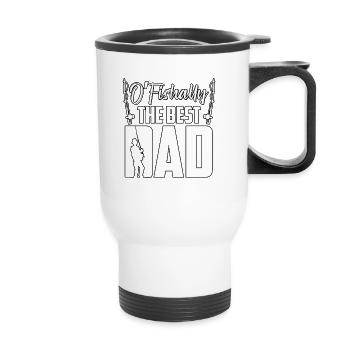 O’Fishally Le meilleur père pour les pêcheurs à la ligne - Tasse isotherme avec poignée - blanc - Devant