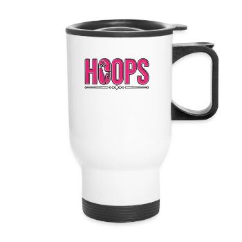 Hoops Basketball Basketball féminin - Tasse isotherme avec poignée - blanc - Devant