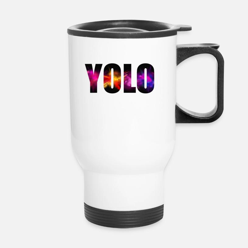 Yolo - Tasse isotherme avec poignée - blanc