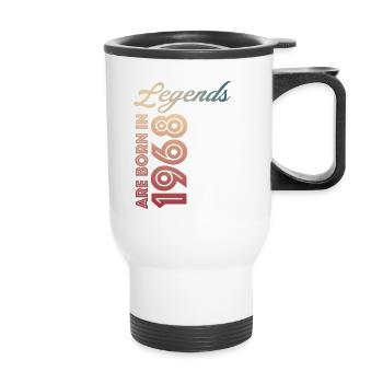Des légendes naissent en 1968 - Tasse isotherme avec poignée - blanc - Devant