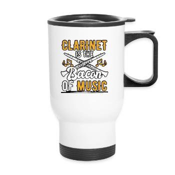 Clarinet Is The Bacon Of Music for clarinetists - Thermal mug with handle - white - Front