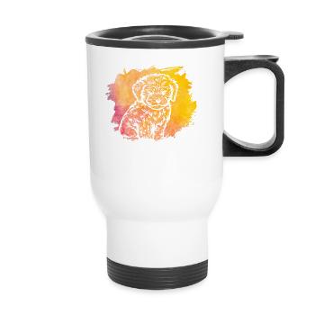 Havanais rétro - Tasse isotherme avec poignée - blanc - Devant