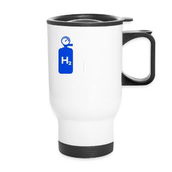 Clean Energy Hydrogen Fuel Cell for Men - Thermal mug with handle - white - Front