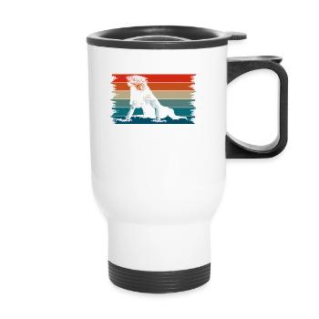 You Got A Dog I Rise Tiny Dinosaurs Herpetology - Tasse isotherme avec poignée - blanc - Devant