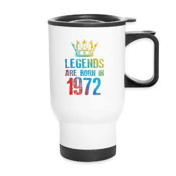 1972 Legends Born In - Thermal mug with handle - white - Front