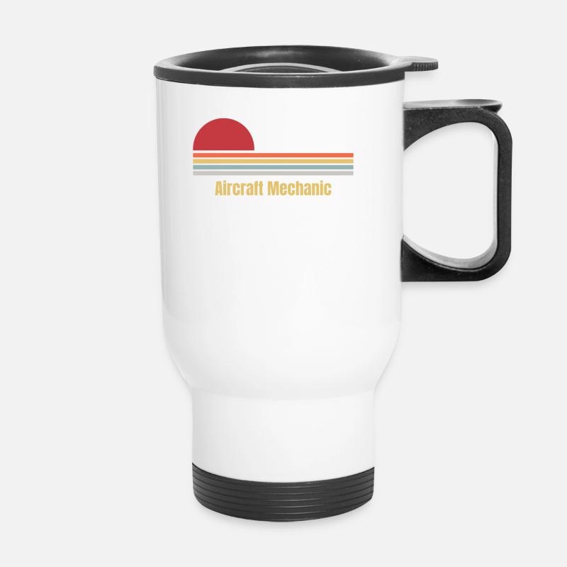Aircraft Mechanic - Thermal mug with handle - white