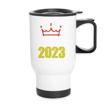 Cancun 2023 - Thermobecher mit Tragegriff - Weiß - Vorne