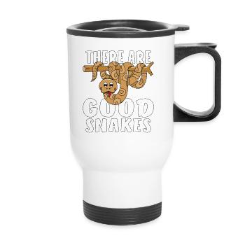THERE ARE GOOD SNAKES - Thermal mug with handle - white - Front