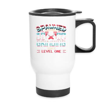 Engendré en 1987 Grinding depuis Level One Funny Gamer - Tasse isotherme avec poignée - blanc - Devant
