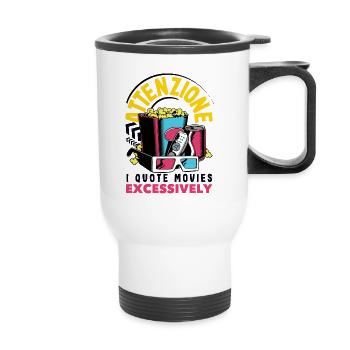 Citation du film Attenzione - Tasse isotherme avec poignée - blanc - Devant