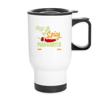 Attenzione Spicy Margarita Cocktail Lover's - Thermobecher mit Tragegriff - Weiß - Vorne