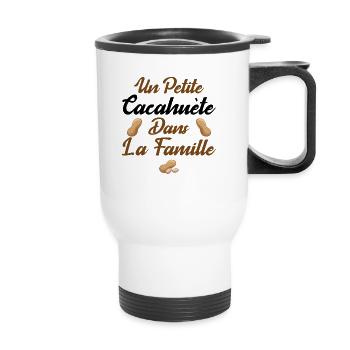 Bébé Petite Cacahuète Je T'aime - Tasse isotherme avec poignée - blanc - Devant