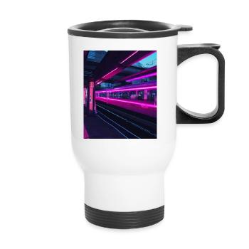 Tokyo Train Station - Thermal mug with handle - white - Front